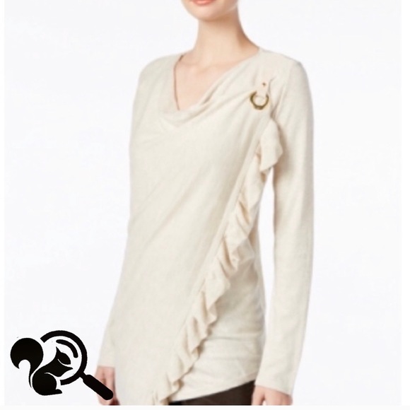 INC International Concepts Sweaters - INC Ruffled Sweater